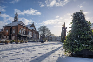 Winter in het centrum van Zevenbergen
