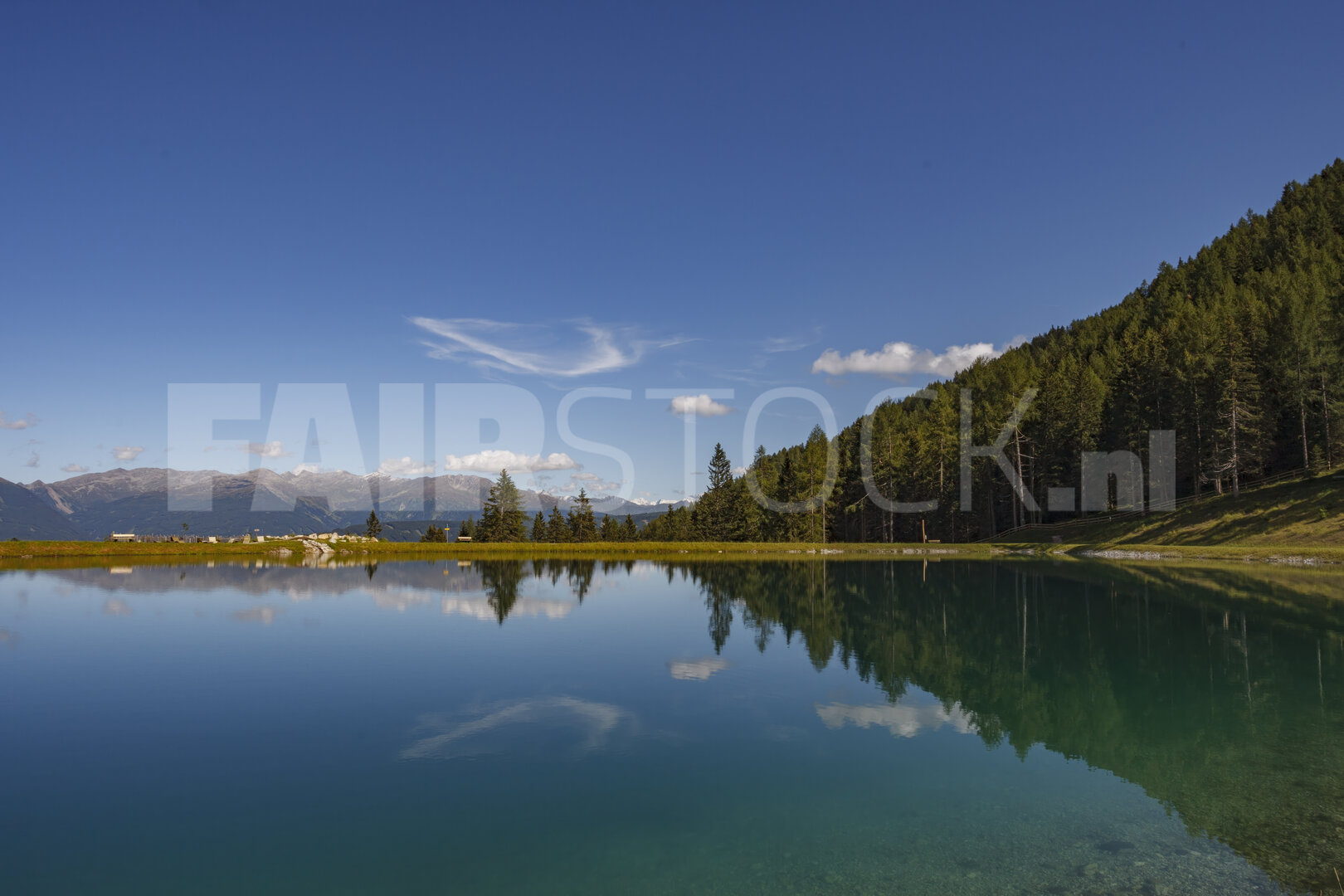 Alpijnse spiegeling in Panoramasee