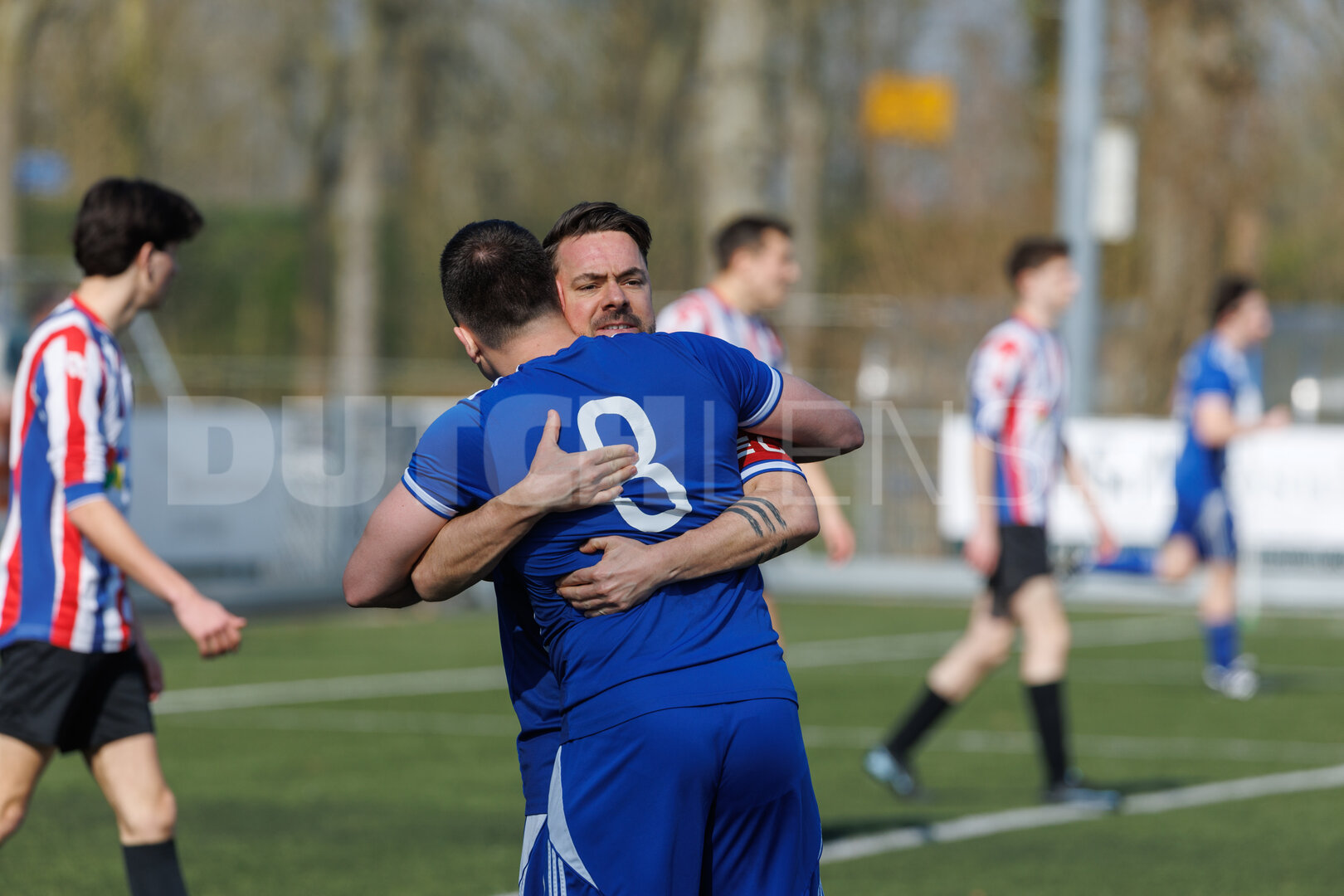 Wedstrijd in de vierde klasse tussen NVS en METO