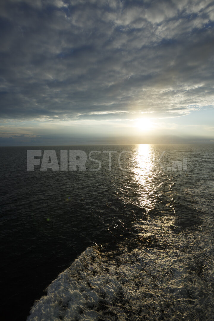 Zonsondergang over de Noordzee