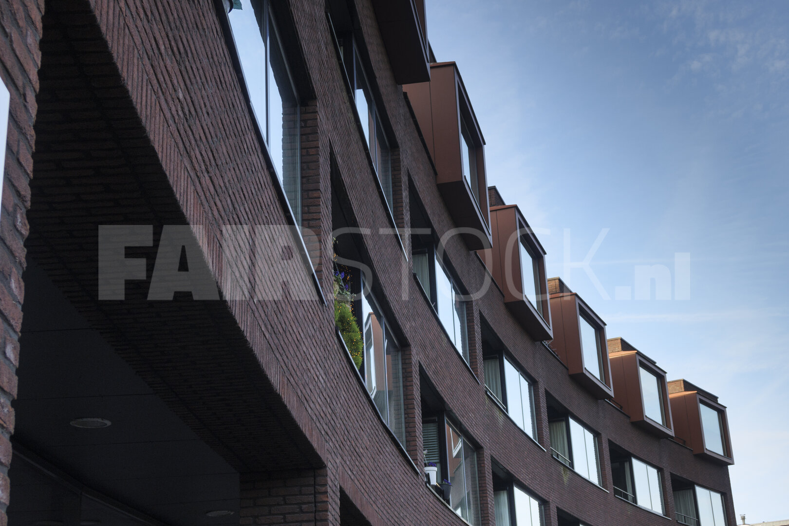 First Christmas Decorations Appear on Apartment Building in Neth
