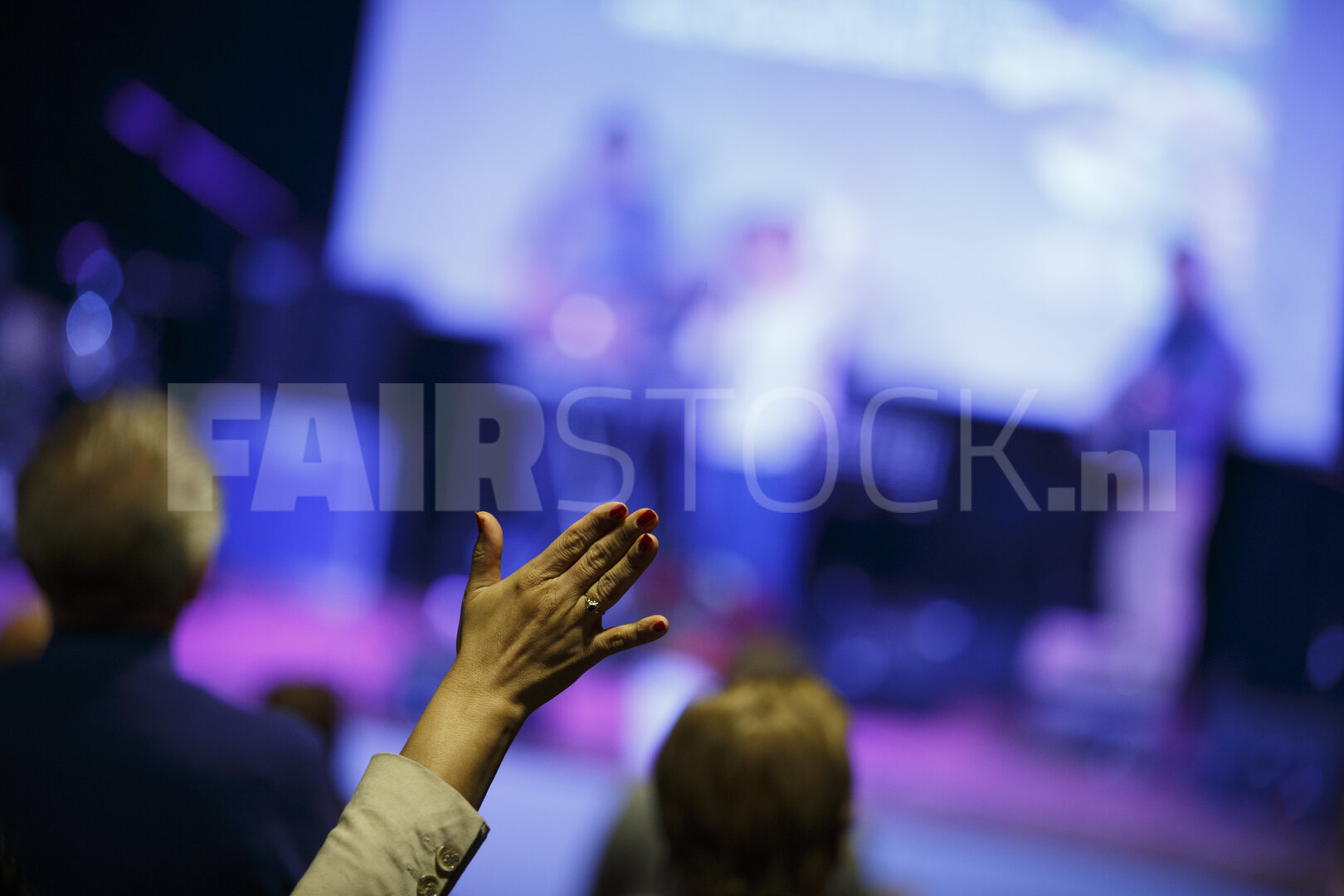 Gemeenschapsbijeenkomst voor Evangelische kerkdienst