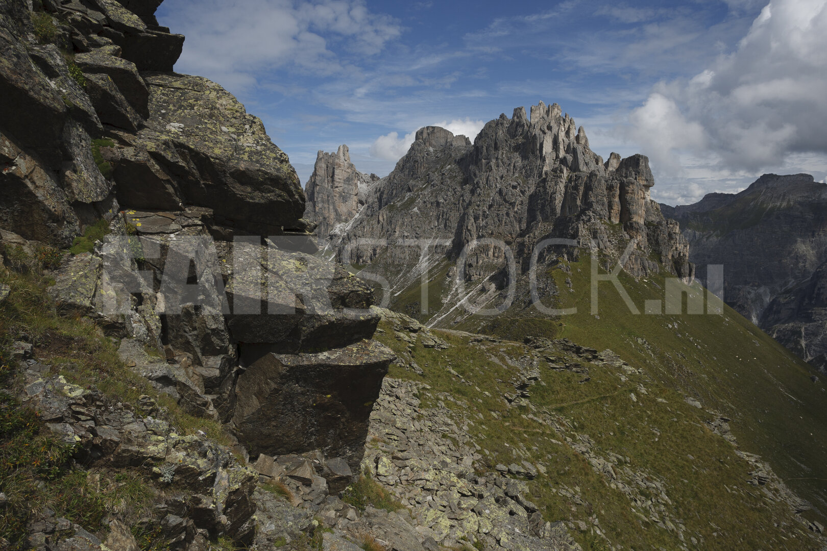 Bergwandelpad in de Stubai Alps